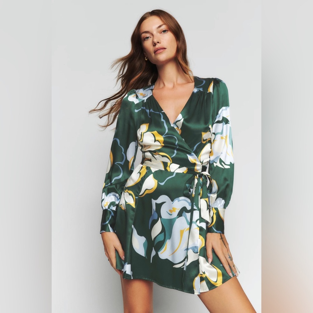 Reformation Chrisley Silk Dress